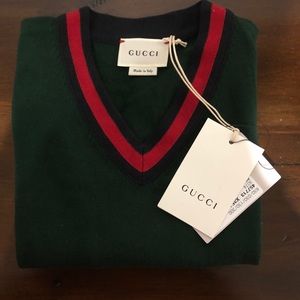 Gucci Children’s cotton sweater with Web